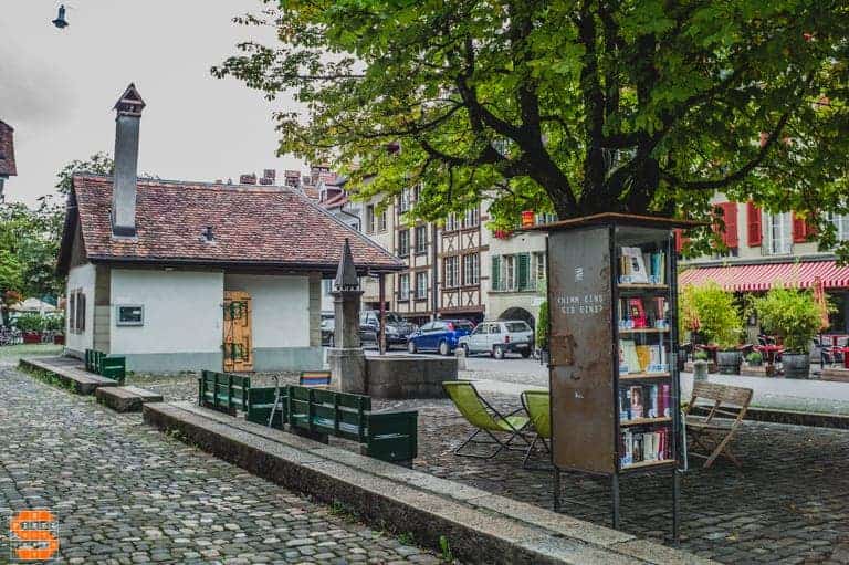 Living Square with Gerberngass Fountain - Matte Berne